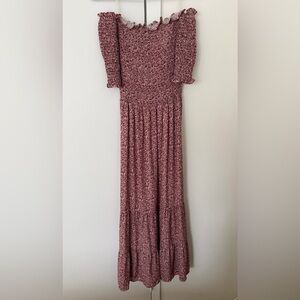 Dress Forum Ditsy Floral Off the Shoulder Dress